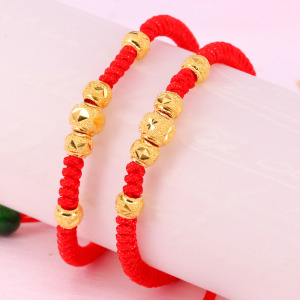 福氣寶貝-兒童黃金編織手鍊