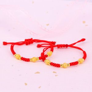 幸福寶貝-兒童黃金編織手鍊