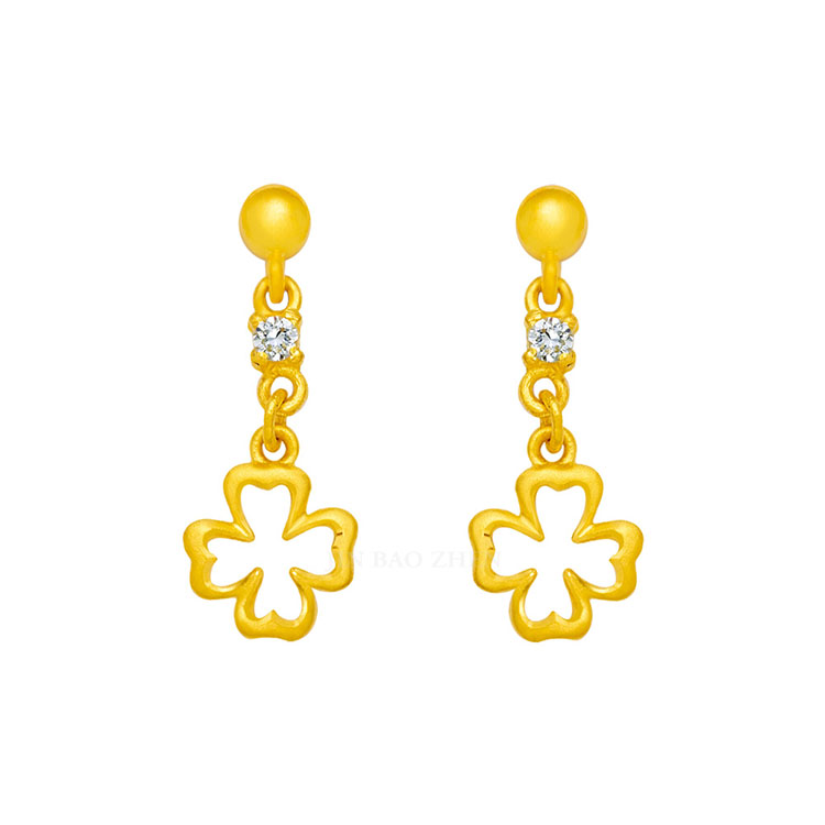 黃金耳環-純金耳環-金飾耳環-滿分約定| 金寶珍銀樓