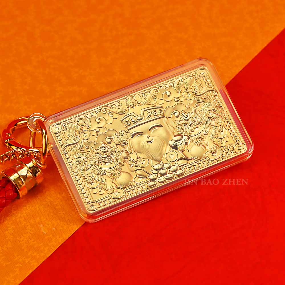 福德正神-黃金開運平安吊飾