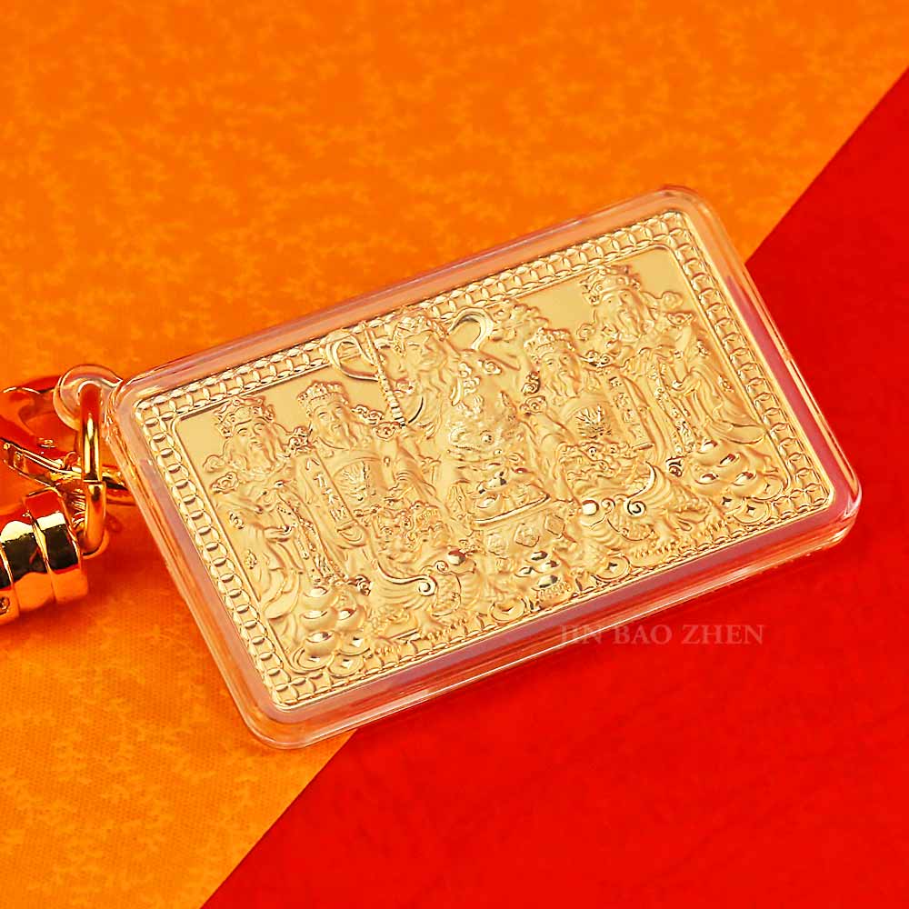 五路財神-黃金開運平安吊飾