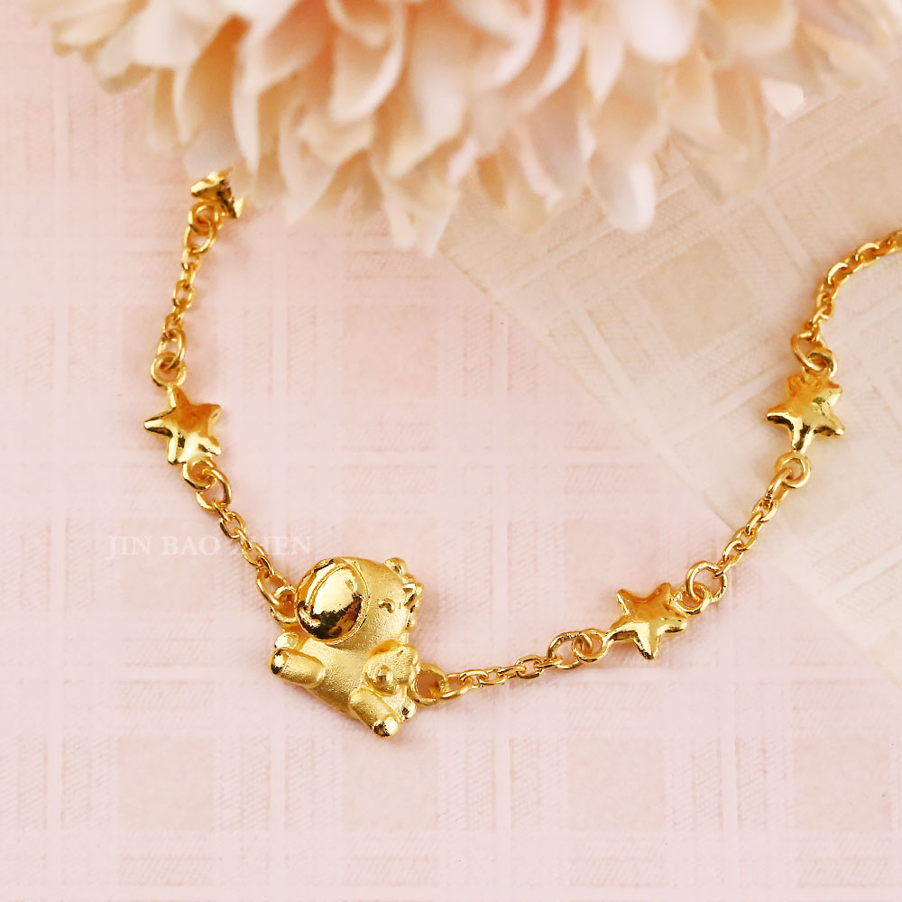 星願小馬-馬年彌月黃金手鍊