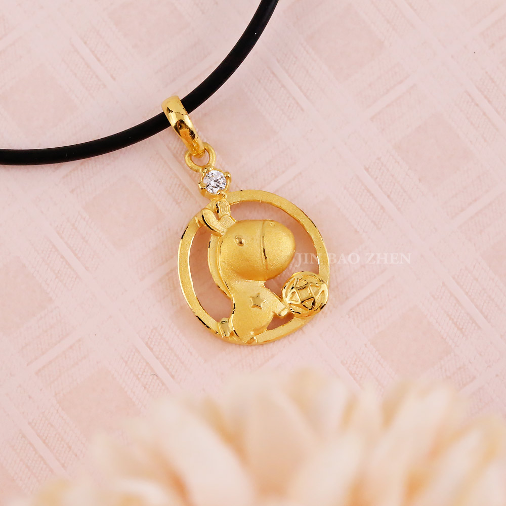 圓滿小馬-馬年黃金墜子