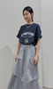 斑駁字母落肩男友tee