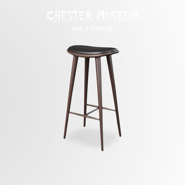 D款(黑色合成皮坐墊深胡桃木色木頭) NT4,100 +NT300