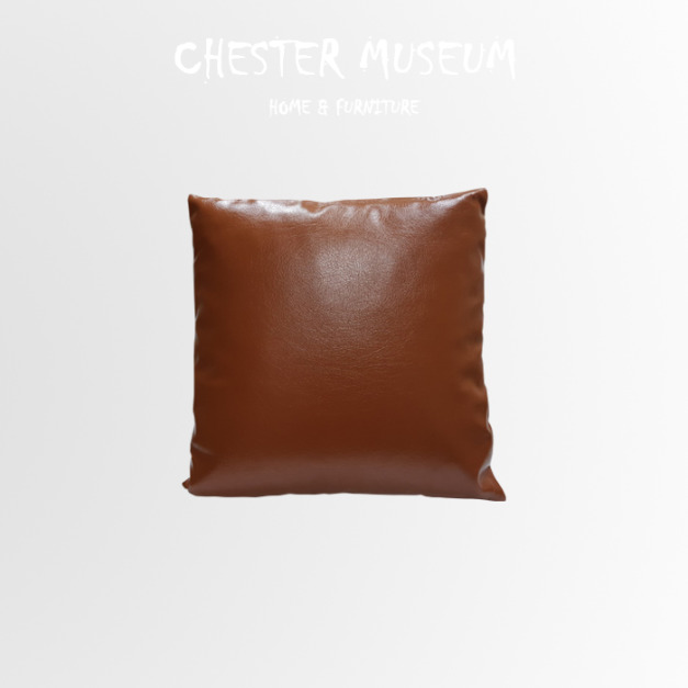 復古咖皮抱枕