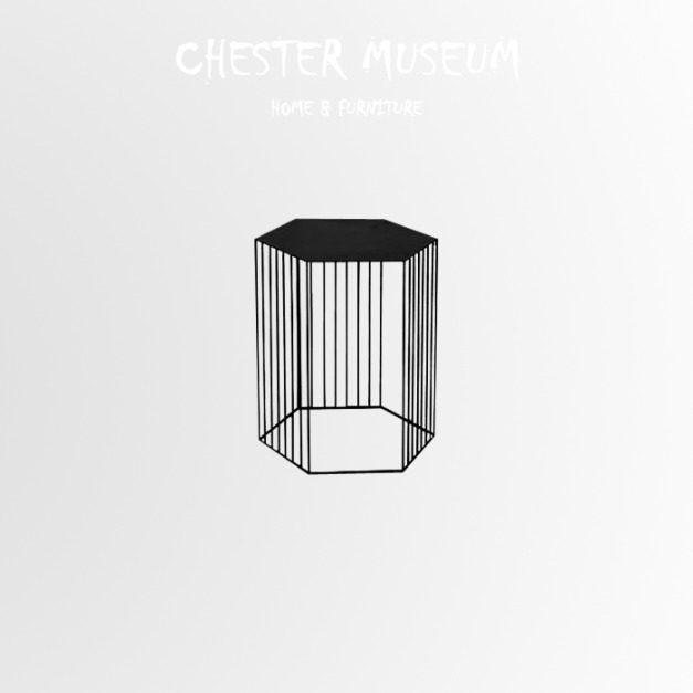 黑色客廳柵欄茶几