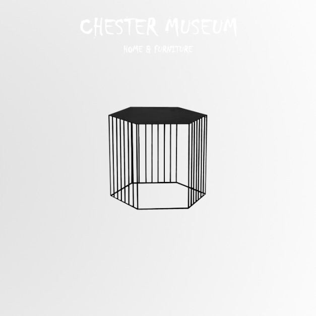 黑色床邊柵欄茶几