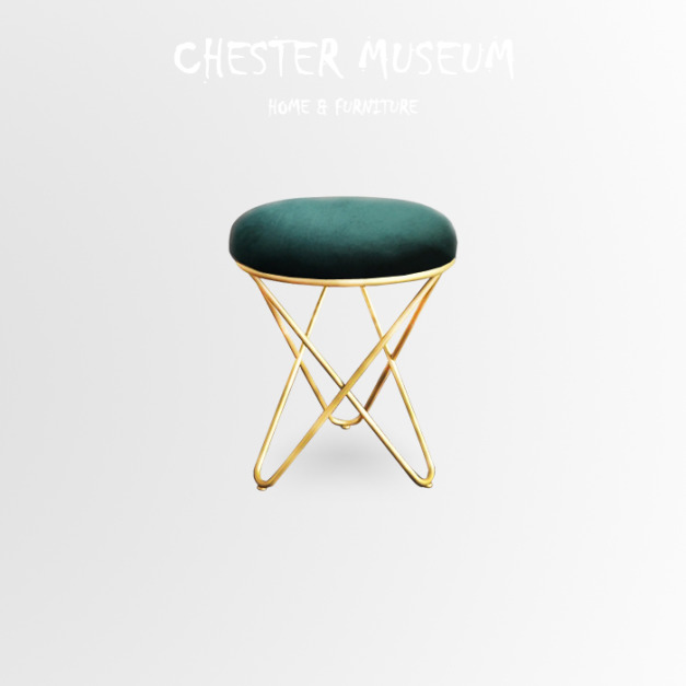 北歐森林綠梳妝椅子