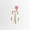 北歐風金框吧檯椅_2