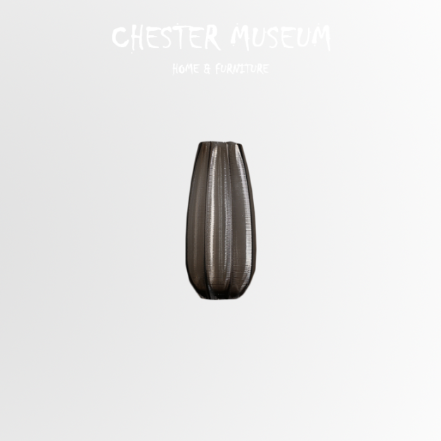 現代低調迷霧黑花瓶