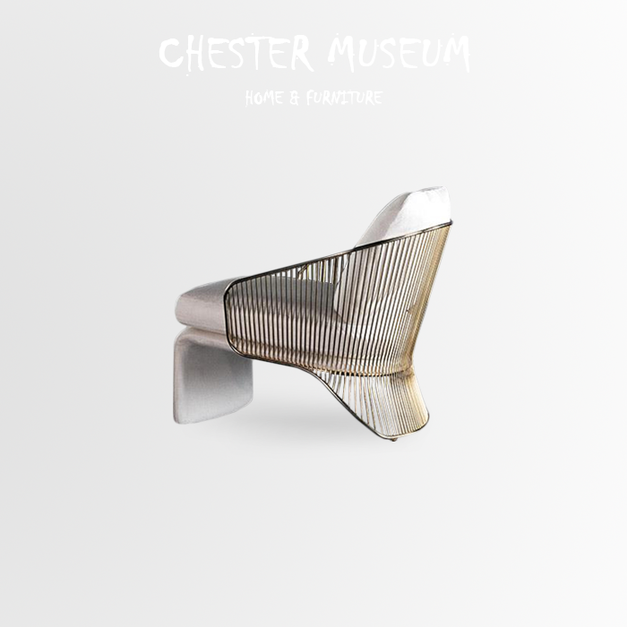 低椅背白色棉麻布