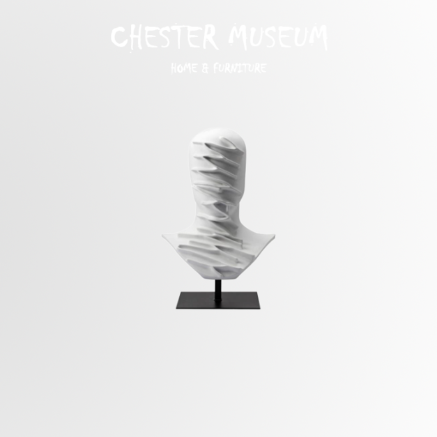 抽像人臉石膏像