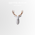 北歐風純色鹿頭壁飾_1