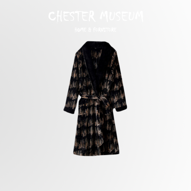 杉樹秋冬厚男睡袍