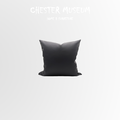 現代黑灰皮革抱枕_1