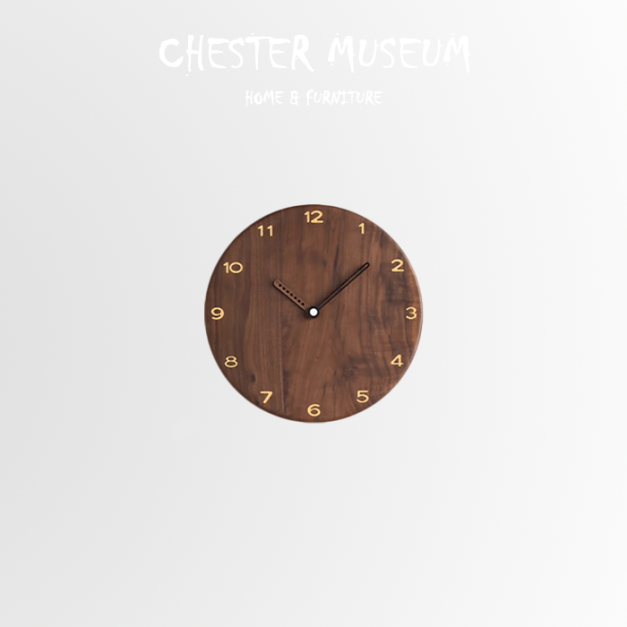 黑胡桃實木時鐘