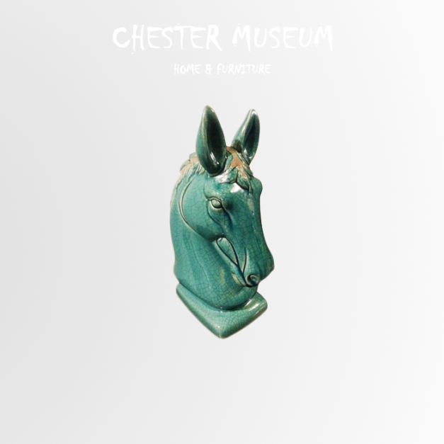 復古冰釉瓷馬頭