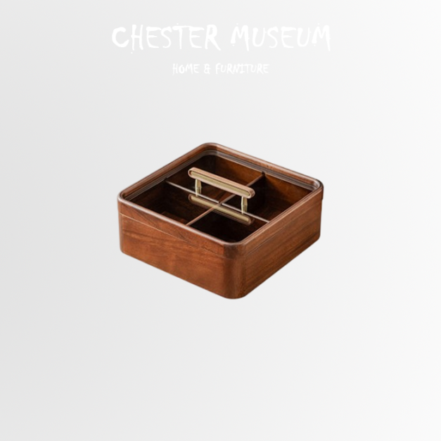 胡桃木四方格盤