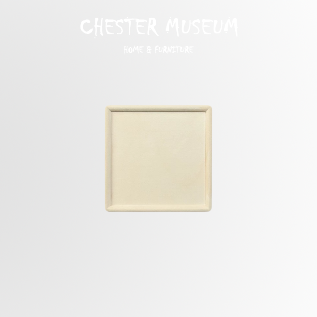 米白色高檔絨布置物盤