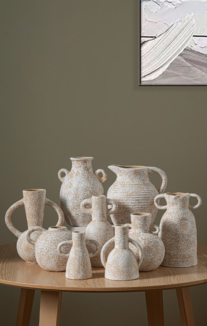 復古侘寂風花瓶,復古法式花盆,做舊花器,復古義式花瓶,古老花盆,仿古