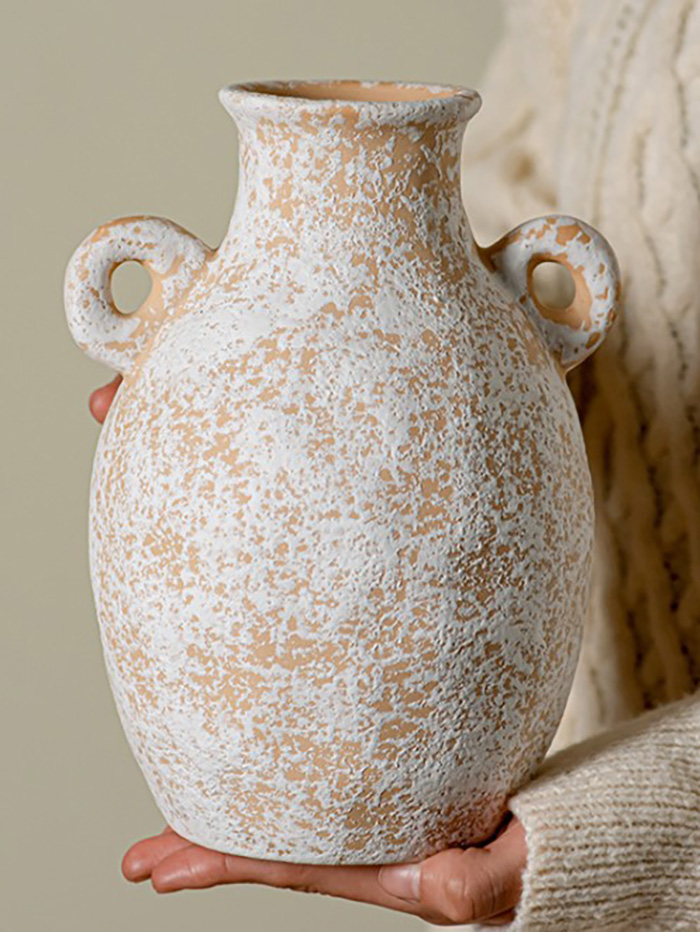 復古侘寂風花瓶,復古法式花盆,做舊花器,復古義式花瓶,古老花盆,仿古