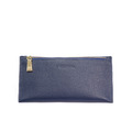CHENSON 4卡2鈔 超薄牛皮長夾 深藍(W00882-6)