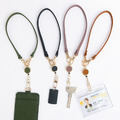CHENSON真皮鑰匙掛繩 手腕繩 伸縮掛繩(繩+扣組合) 杏(W20910-K+Z14)_8