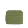 CHENSON真皮 外側3卡超薄ㄇ字大開口零錢包 海松綠(W00820-G)_6