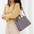 CHENSON 輕量3夾層4口袋 托特包斜背包 紫灰(CG83811-U)_5