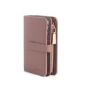 CHENSON 內外全真皮 11卡中夾附獨立零錢袋 豆沙紫(W22604-U)_12