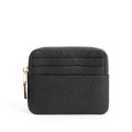 CHENSON真皮 外側3卡超薄ㄇ字大開口零錢包 黑(W00820-3)_11