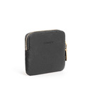 CHENSON真皮 外側3卡超薄ㄇ字大開口零錢包 黑(W00820-3)_10
