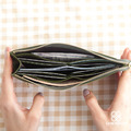 CHENSON真皮 超薄第一代 8卡長夾 外側附獨立零錢袋 (W20413)_7