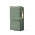 CHENSON 內外全真皮 11卡中夾附獨立零錢袋 綠(W22604-G)_8