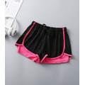 色邊網眼假兩件式運動短褲_9