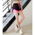 網眼抽繩假兩件式運動短褲_3