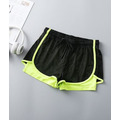 色邊網眼假兩件式運動短褲_8