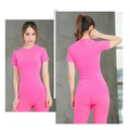 Pure女子純色緊身健身訓練衣_3
