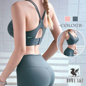 TWH後扣美背運動內衣/訓練長褲/兩件套套裝