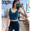 PUD含胸墊V領短版運動背心_4