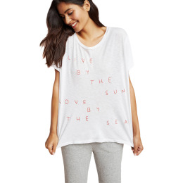 簡約百搭精緻字母 刺繡T恤