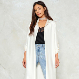 街頭飄逸感 開衫襯衫式外套