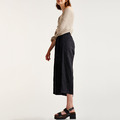 經典素面 側面打結不對稱寬褲_1