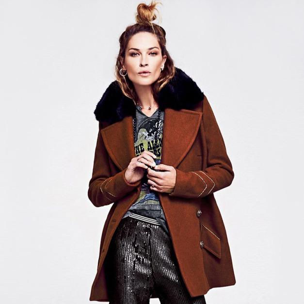 時尚帥氣 軍裝風保暖外套大衣