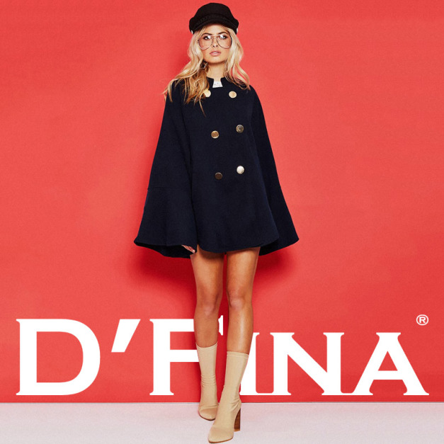 短版雙排釦 歐美風斗篷外套