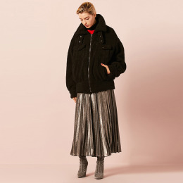 仿羊羔絨 保暖時尚長袖夾克外套