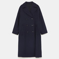 翻領雙排釦 中長版俐落感大衣_1