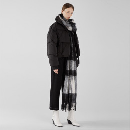 後領字母 街頭風寬鬆休閒棉衣厚外套