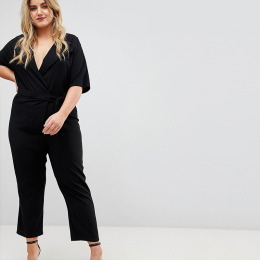 【大尺碼】OL穿搭 修身顯瘦性感西裝V領連身褲